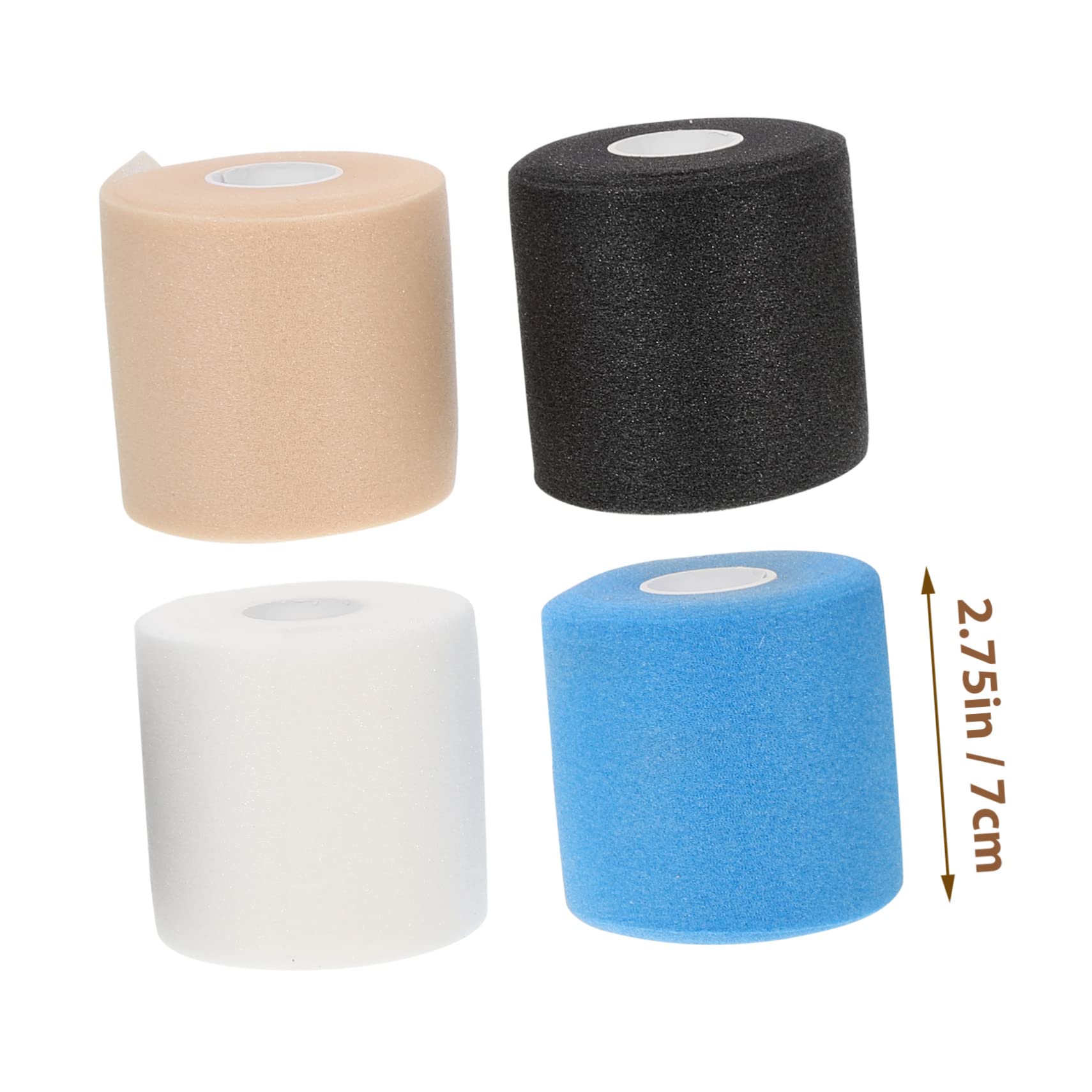GOOHOCHY Elastic Bandage Tape 4 Rolls Sports Prewrap Racket Damping Wraps Skin Protective Daily Use Home Outdoor