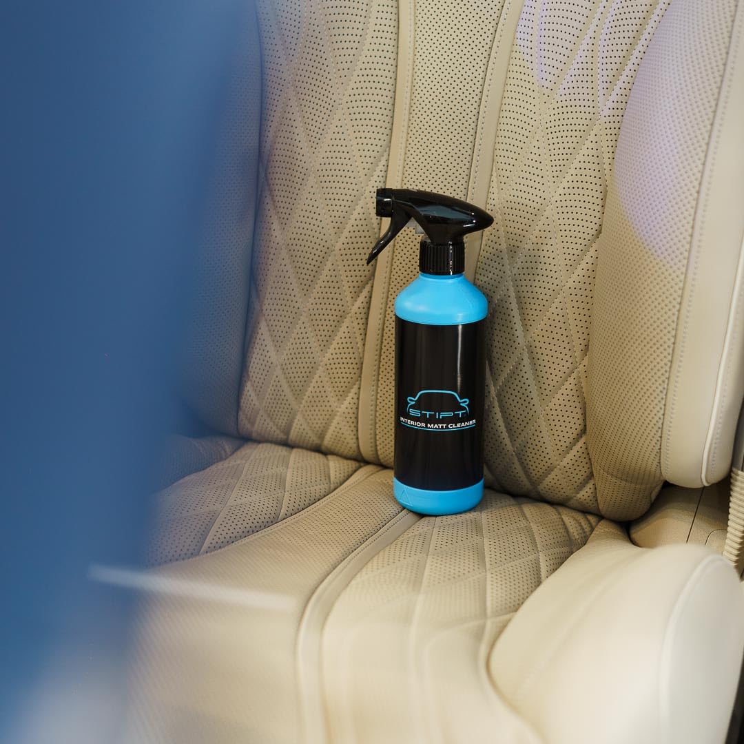 Matt Combi - Set mit Interior Matt Cleaner, Cleaning Brush und Interior Detail Brush - Für Leder, Stoff, Skai und Alcantara - Reinigt und mattiert Oberflächen