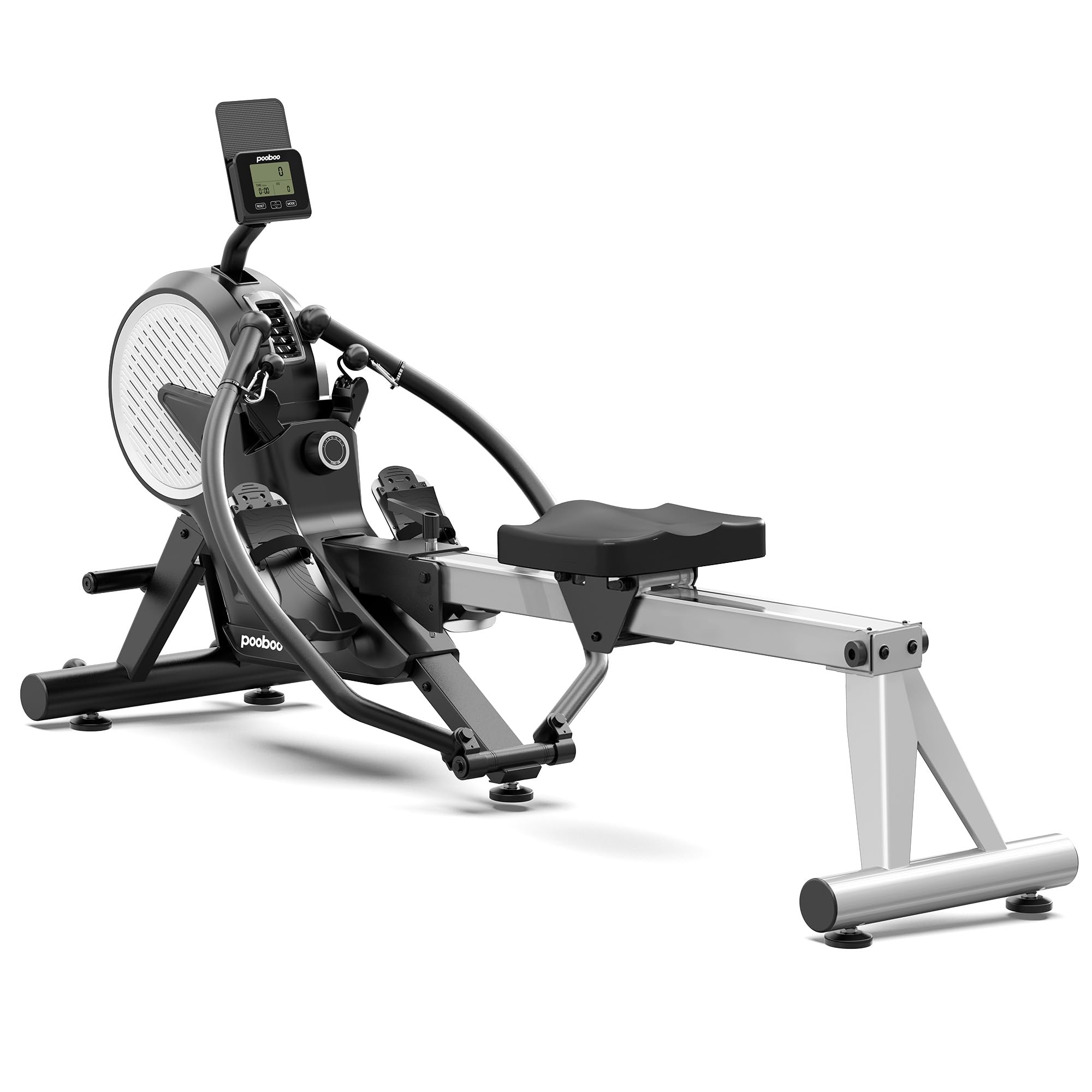 Winifred Exercise Rower Snapklik.com : Pooboo Full Motion Rowing Machines For Home, Dual Wind ...