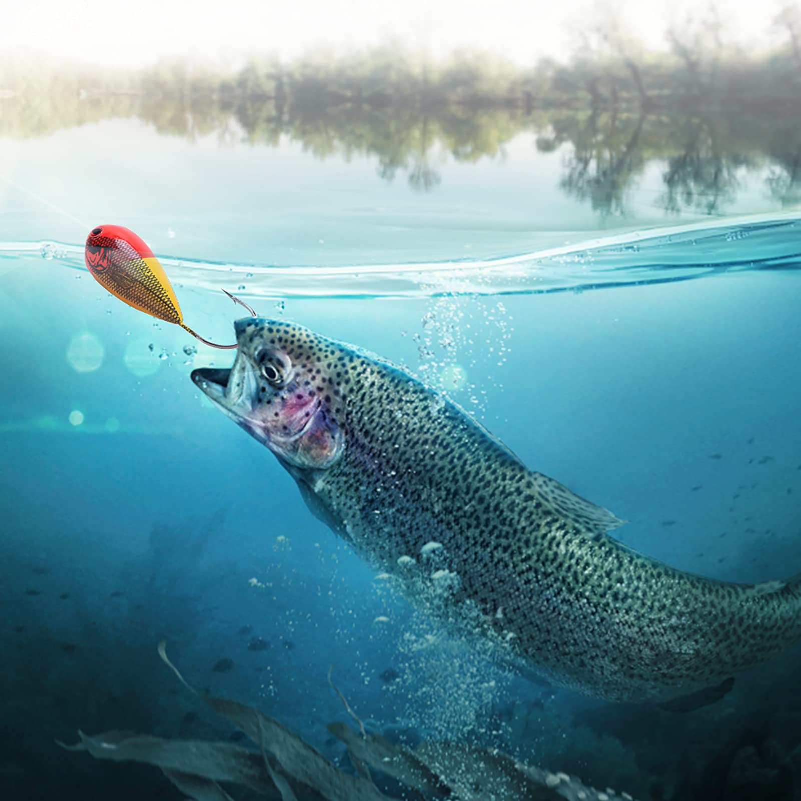 Señuelos de Pesca Blandos, Señuelos de Pesca en Hielo Popper Duro Artificial Huevo manivela Cebo único Gancho Afilado for Agua Dulce Agua Salada señuelos Agua Salada Pesca en el océano atún