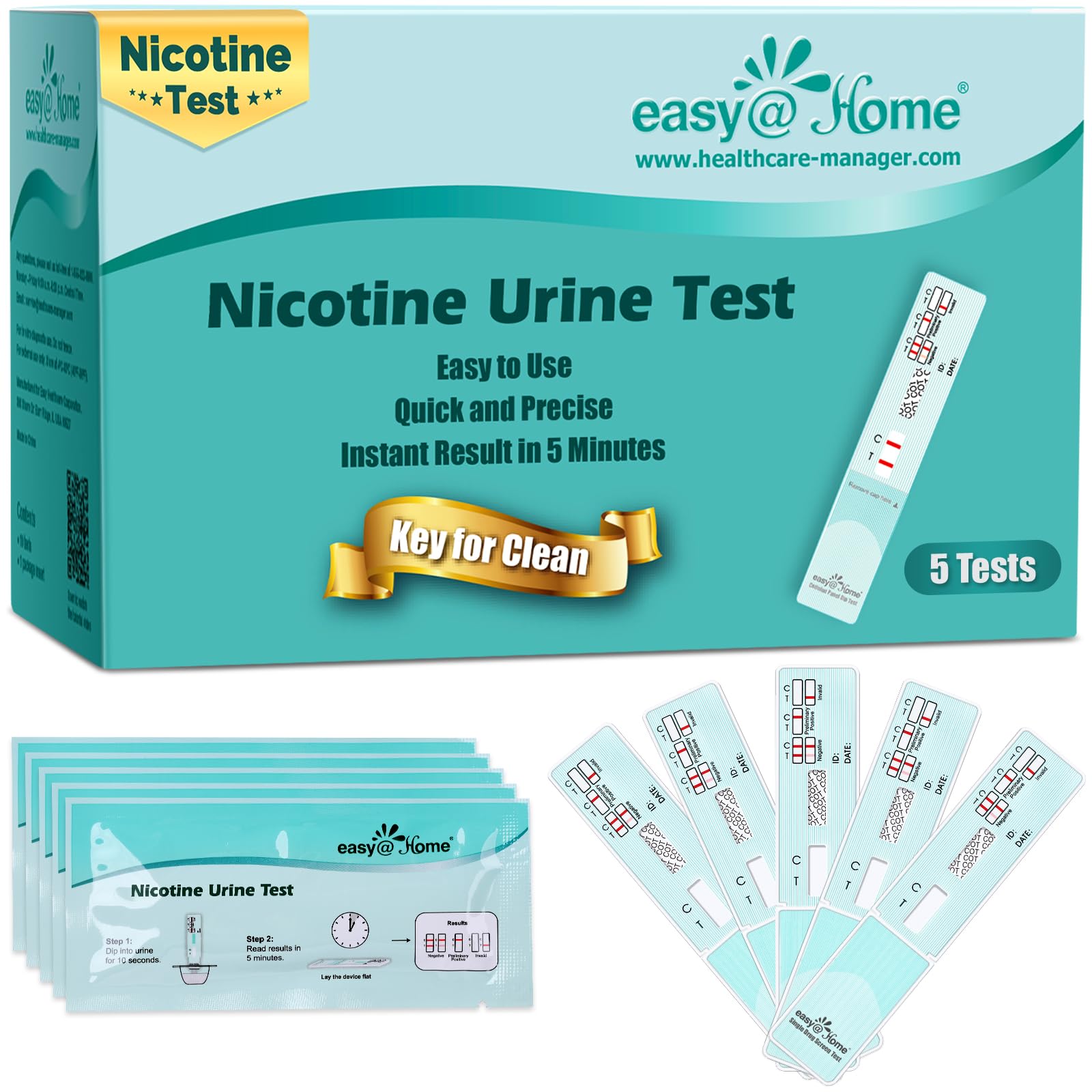 nicotine test for life insurance chewing tobacco Amazon.com: Easy@Home 5 Pack Nicotine Urine Test Strips Kit, Sensitive  Rapid Testing Detection 200 ng/mL #ECOT-114 : Health & Household