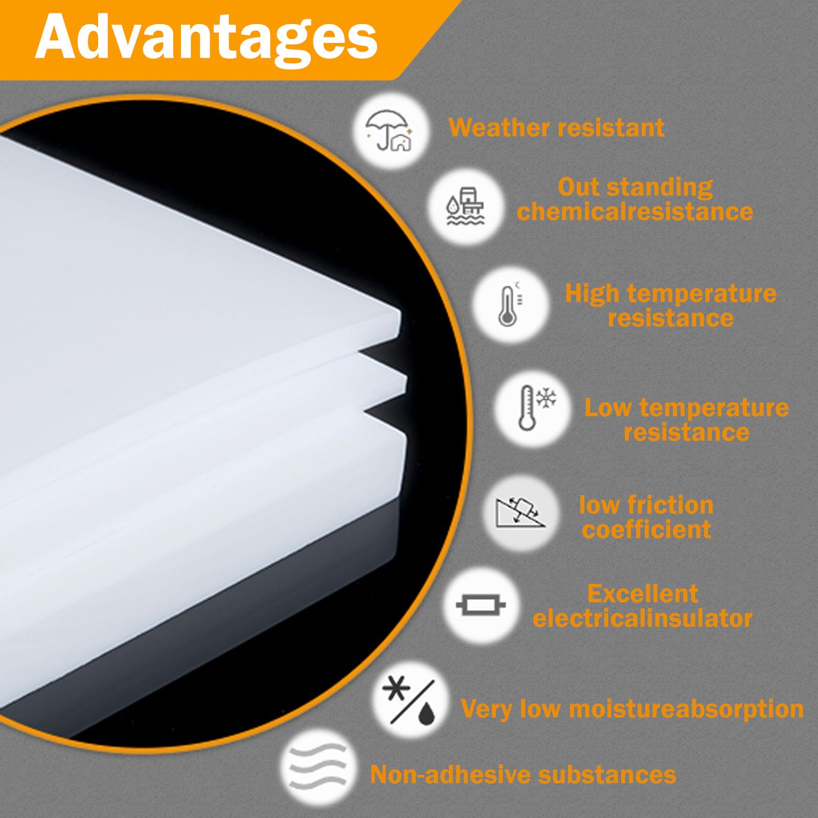 PTFE Plastic Sheets - Virgin Teflon Sheets (2 Pack) -4