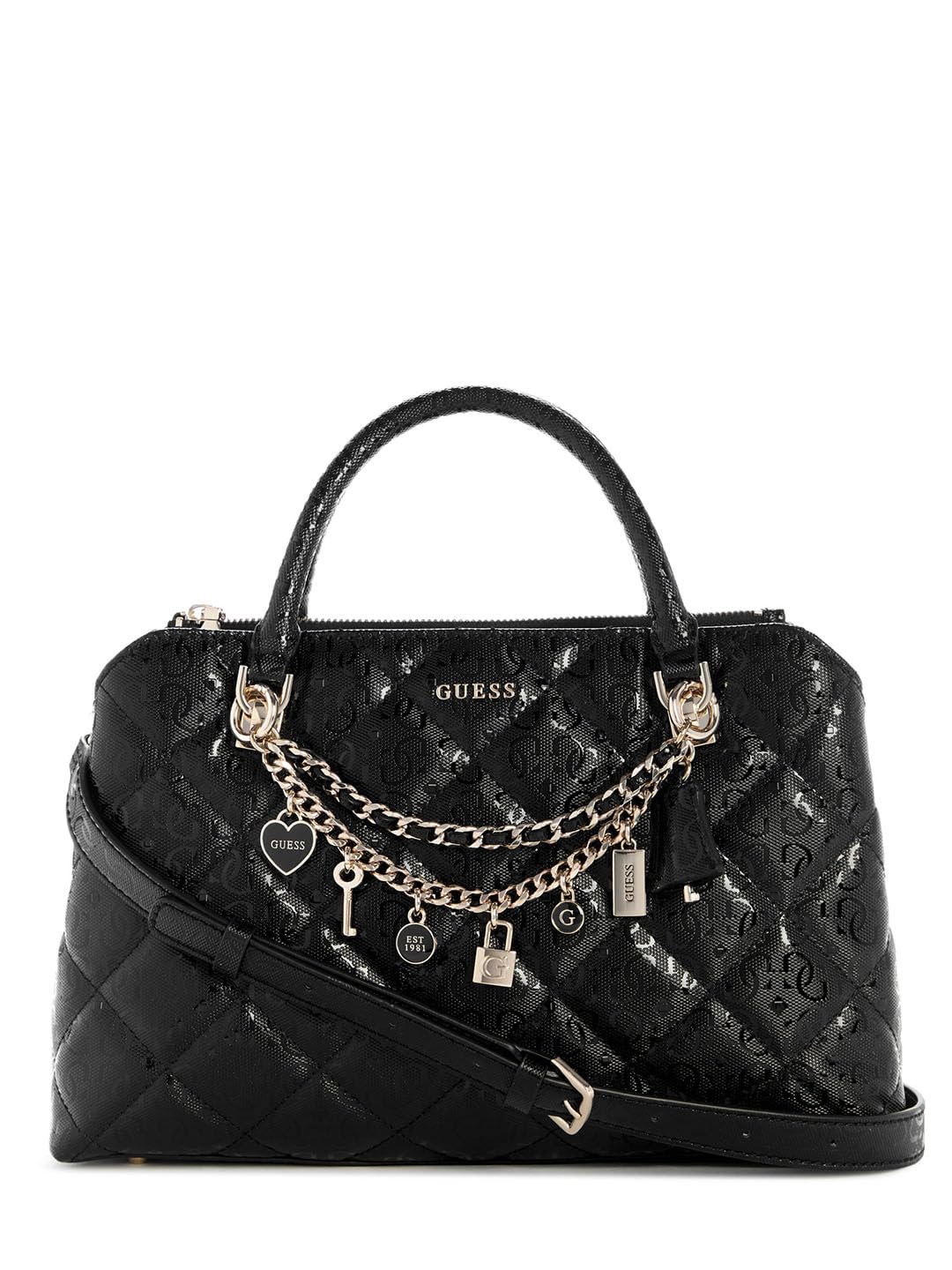 GUESS Damen Libby 2 Fächer Satchel