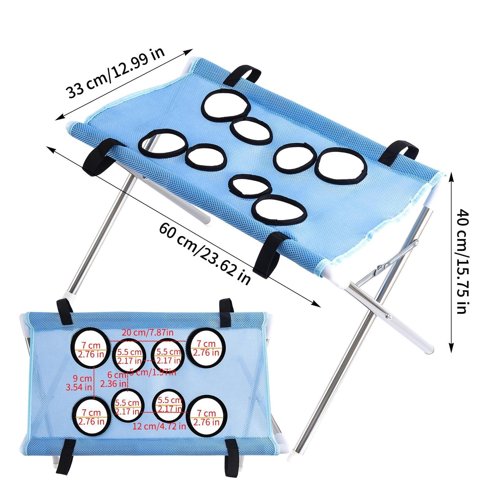 Hamaca para cortar uñas para perros | Diseño de 8 agujeros para cachorros y gatitos | Eslinga interior antiescape para recortar uñas, limpieza de orejas, cepillado de dientes