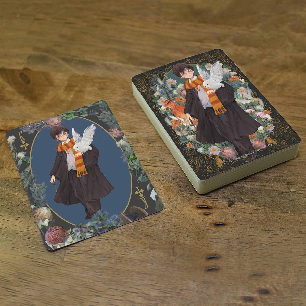 AQUARIUS Harry Potter Carte da Gioco - Harry Potter a Tema Mazzo di Carte per Tuo Preferito Scheda Giochi - con Licenza Ufficiale Merchandise & Collectibles, Marrone, Bianco, Arancione, 2.5 x 3.5