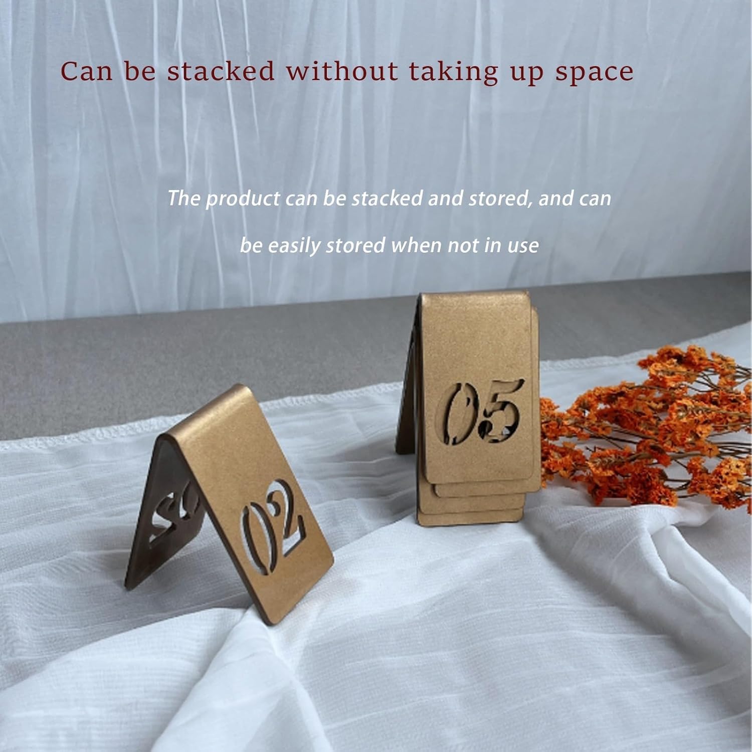 Tarjetas apilables para números de mesa en forma de carpa para restaurantes, soportes acrílicos para mesas, juego de números de mesa, para eventos, banquetes, servicios de comida y recepciones de bod