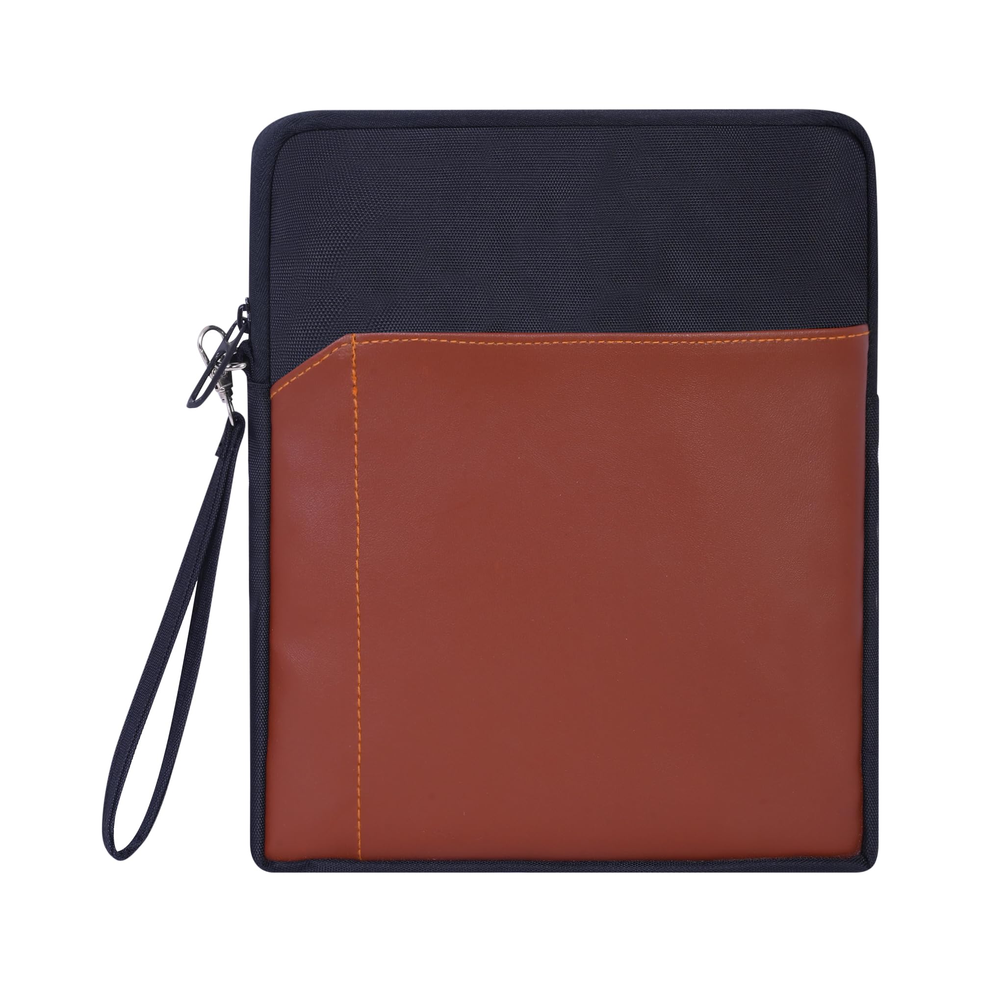 Tab-Pro Tablet Sleeve Bag Water-Resistant Case Cover Fits Upto 11.6 inch Tablets for Samsung/Lenovo/Galaxy Tab A9 Plus/S8/S9/Realme Pad/Honor X9/Xiaomi Mi pad 6/Redmi Pad/Oneplus Pad (Black+Brown)
