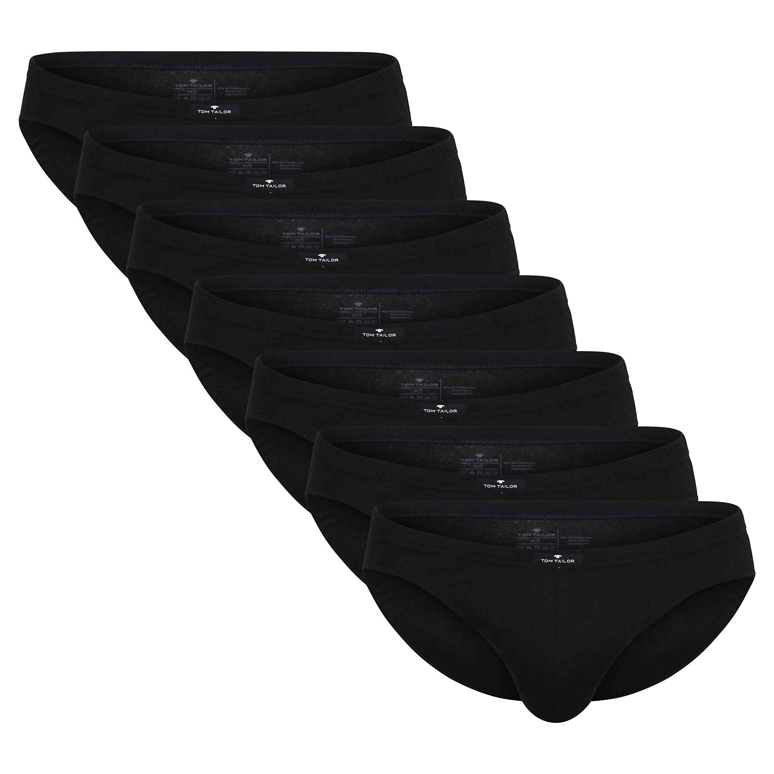 TOM TAILOR 7er Pack Herren Slips aus 100% natürlicher Baumwolle