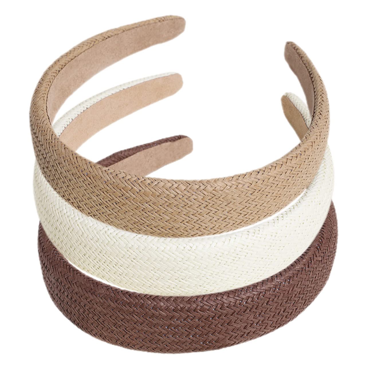 MAGICLULU 9 Pz Intrecciata Fasce Per Da Donna Arredamento Alla Moda Fasce Intrecciate Elastici Per Per Ragazze a Nodo Per Plastica Mancare Trucco