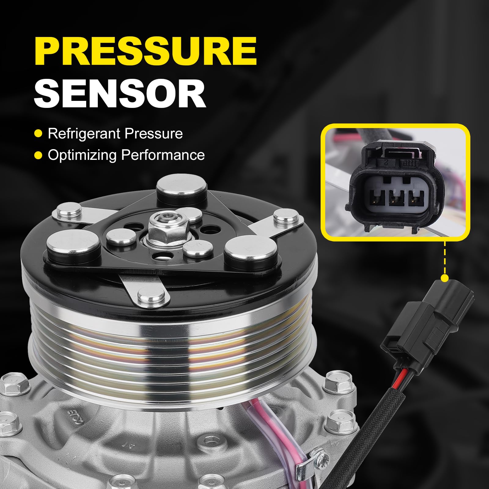 Amazon.com: Air Conditioner AC Compressor with Clutch, 38800-RNA