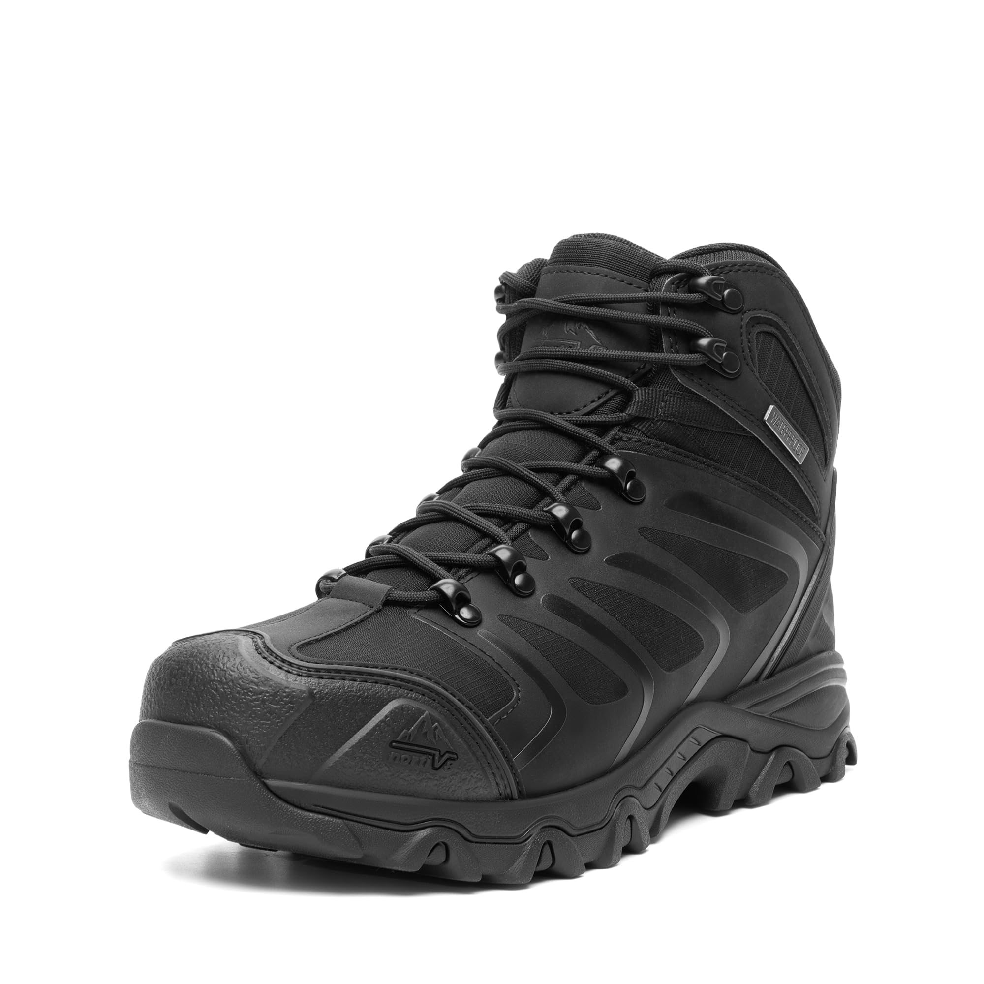 NORTIV 8 Waterproof Work Boots for Men Steel Toe Safety Construction Boots