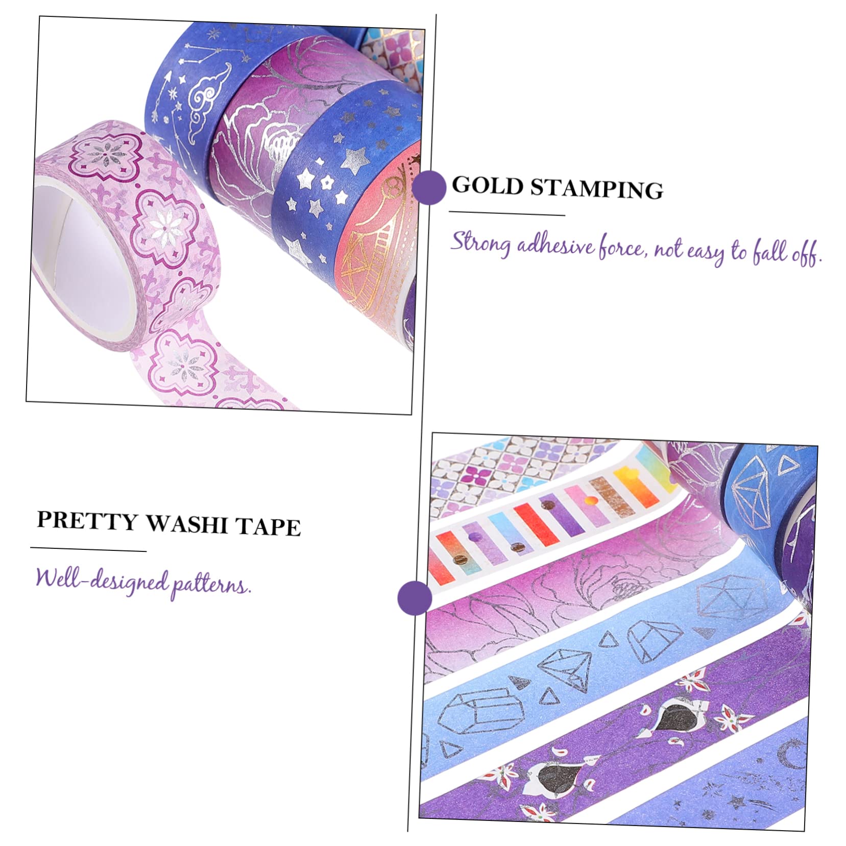 NUOBESTY 36rotoli Nastro Adesivo Washi Design Decorativo Per Scrapbooking e Fai Te Set Nastro Washi Per Decorazioni e Imballaggio e Facile Da Usare
