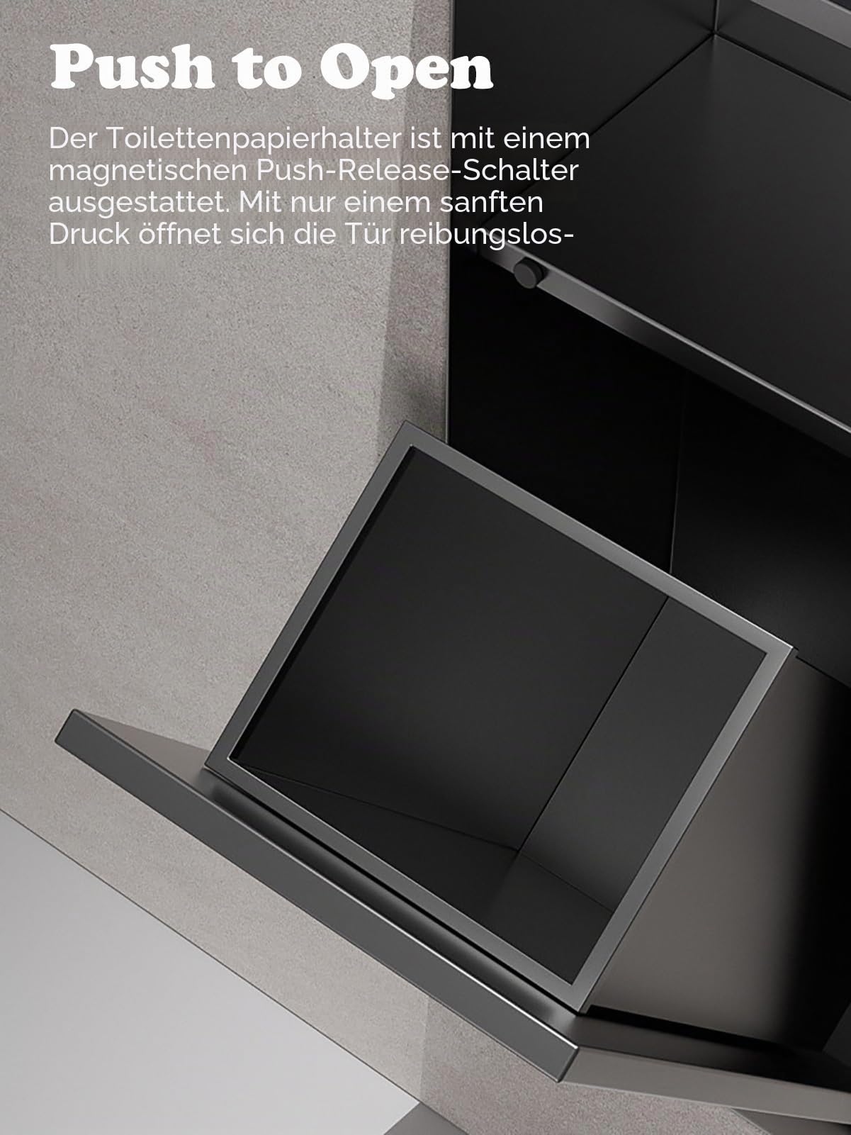 Toilettenpapierhalter Unterputz Unsichtbare, Fliesbare Toilettenpapierablage mit Abfalleimer, Wandeinbau-Toilettenpapierhalter Fürs Badezimmer, Wasserdichter Edelstahl