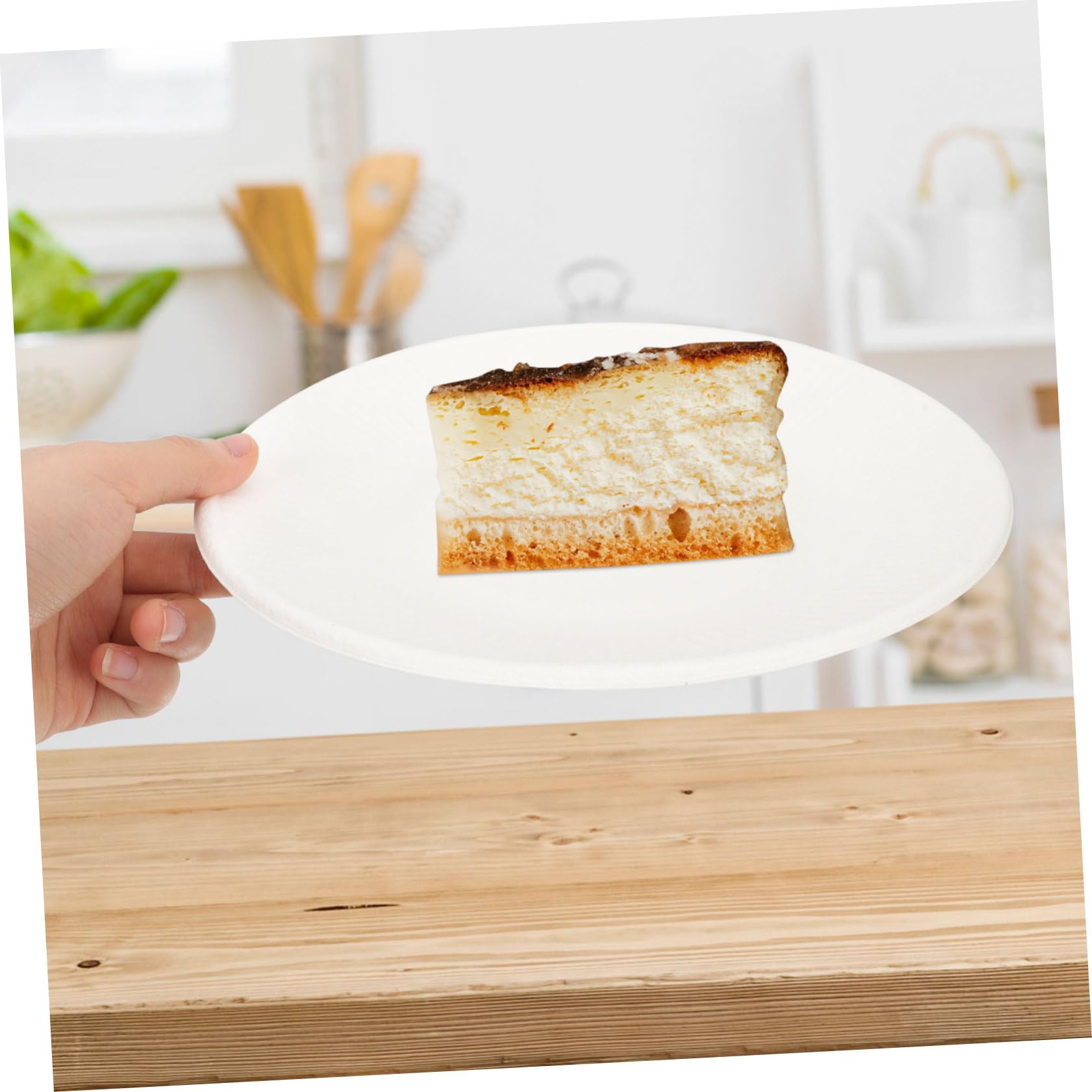 50 pezzi Piatti Usa e Getta Biodegradabili e Compostabili per Picnic e Attività Materiale Spesso e Resistente Facili Usare per Adulti