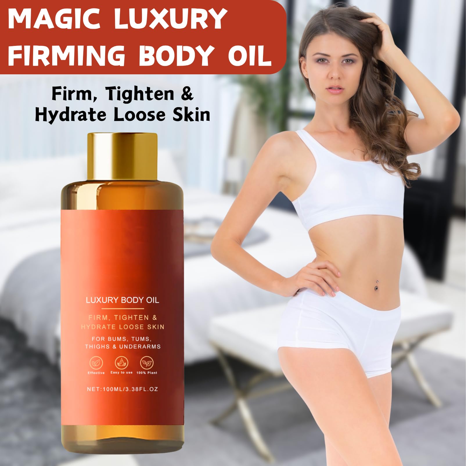 Glow Remedy Oil Skin Tightening, Magic Body Firming Oil, Magic Luxury Body Oil - Image 2