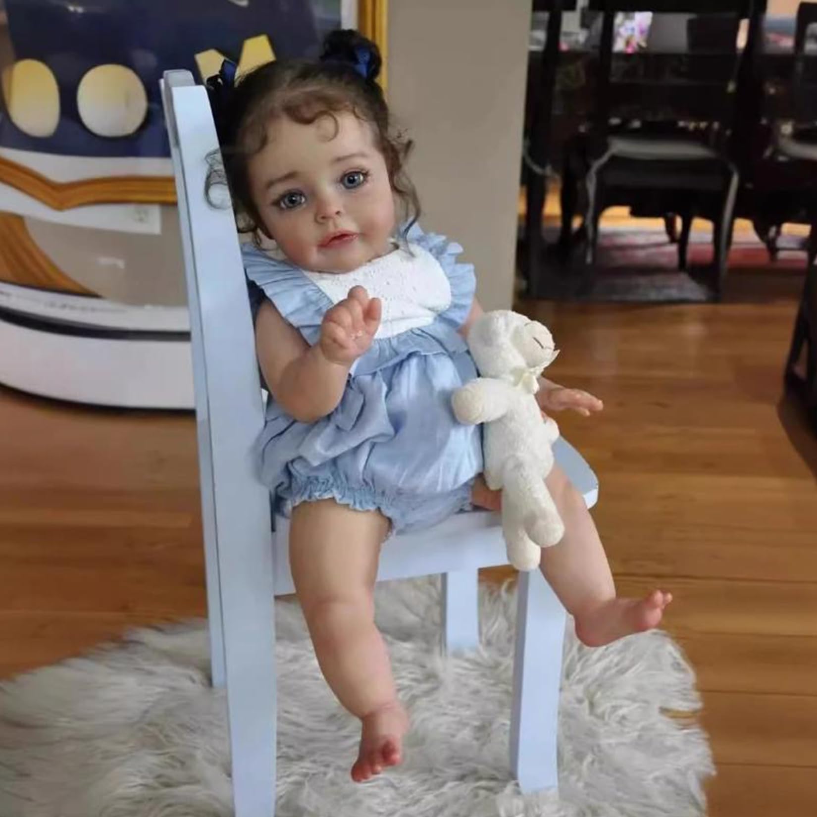 TKYFOYS 22 Inch 55cm Reborn Baby Dolls,Reborn Dolls Silicone Full Body Handmade Xmas Gift Reborn Toddler Dolls Boy Girl Toy Gift