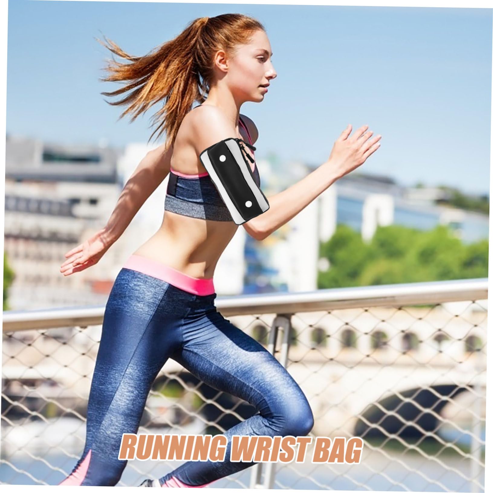 HOOTNEE Running Exercise Armband Workout Arm Pouch Mobile Phone Arm Bag Phone Sleeve Pouch