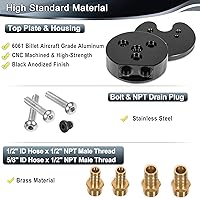 Vista 5 de Diesel Fuel Tank Sump Kit Dual-Port Integrated Return Compatible with Airdog FASS Cummins Duramax Powerstroke