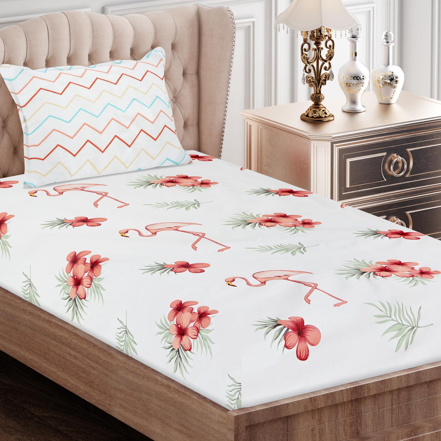 See full amazon price history chart for SEJ by Nisha Gupta Bedsheet for Single Bed | Cotton Single Bedsheet with 1 Pillow Covers | Floral Printed Soft Bedsheet Single Size Bed | All Season Comfort SEJ by Nisha Gupta Bedsheet for Single Bed | Cotton Single Bedsheet with 1 Pillow Covers | Floral Printed Soft Bedsheet Single Size Bed | All Season Comfort (B0BSC9FQ81) Amazon Price History, Amazon Price Tracker