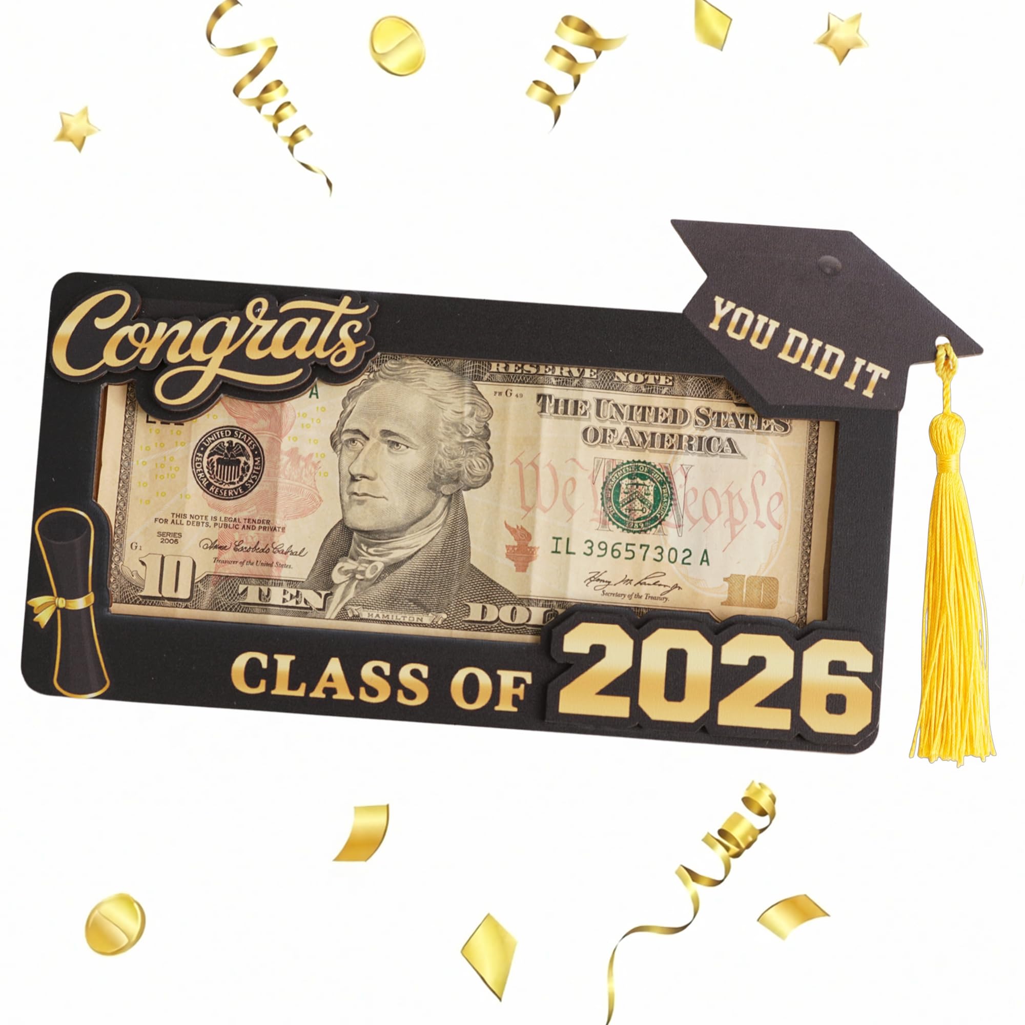 Photo 1 of Graduation Money Holder, Graduation Gift for Him Her, You Did It Gifts, Proud of You Keepsake for Daughter Son, Congrats Graduation Gifts for Granddaughter Grandson