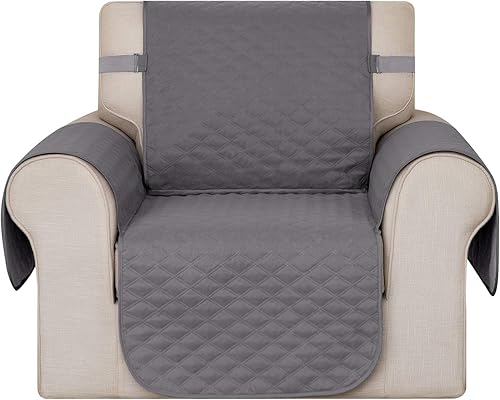 Deconovo Slipover - Silla antideslizante resistente al agua, protector de muebles para mascotas, 21 pulgadas, color gris claro