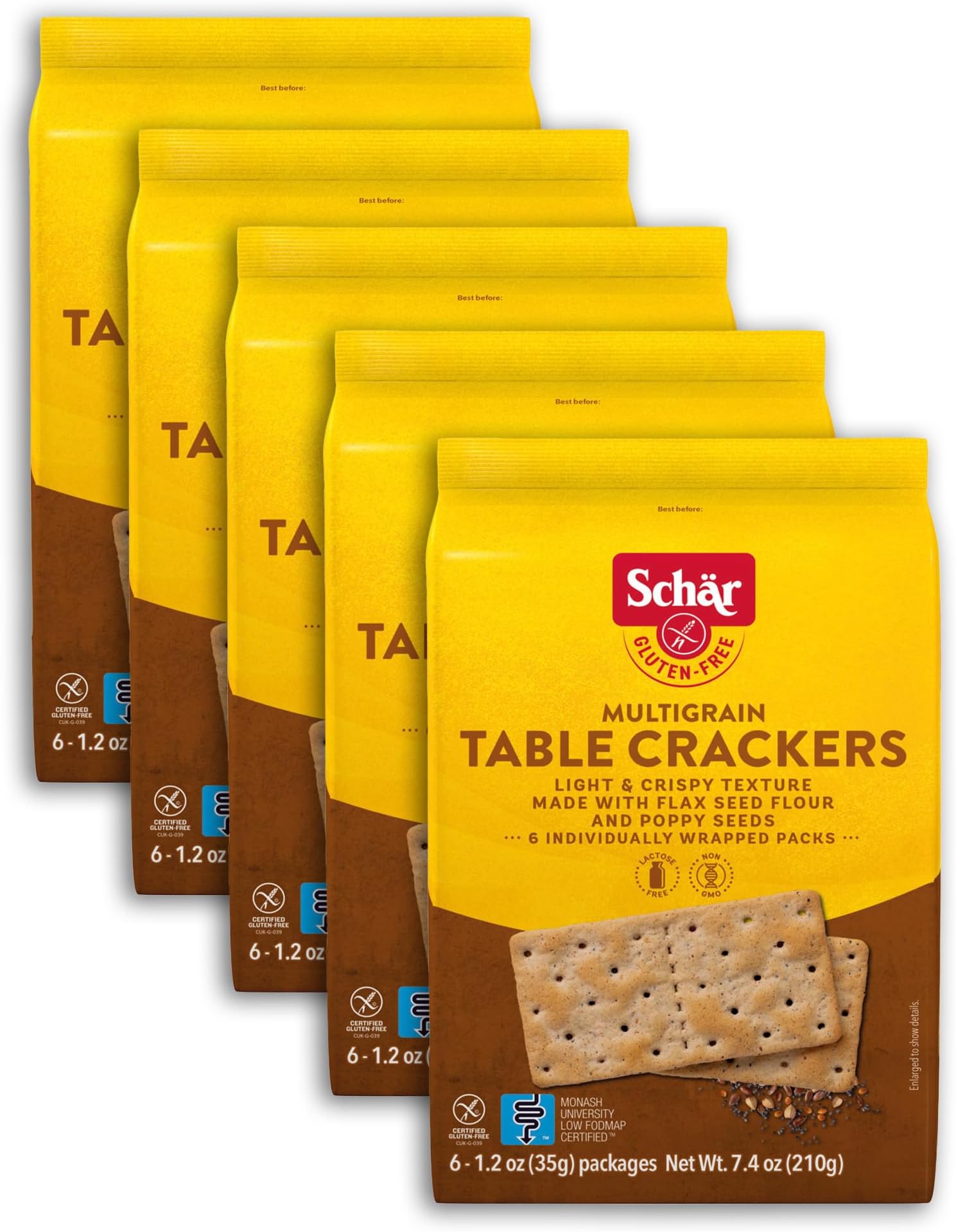 Schar Multigrain Table Crackers 5-Pack