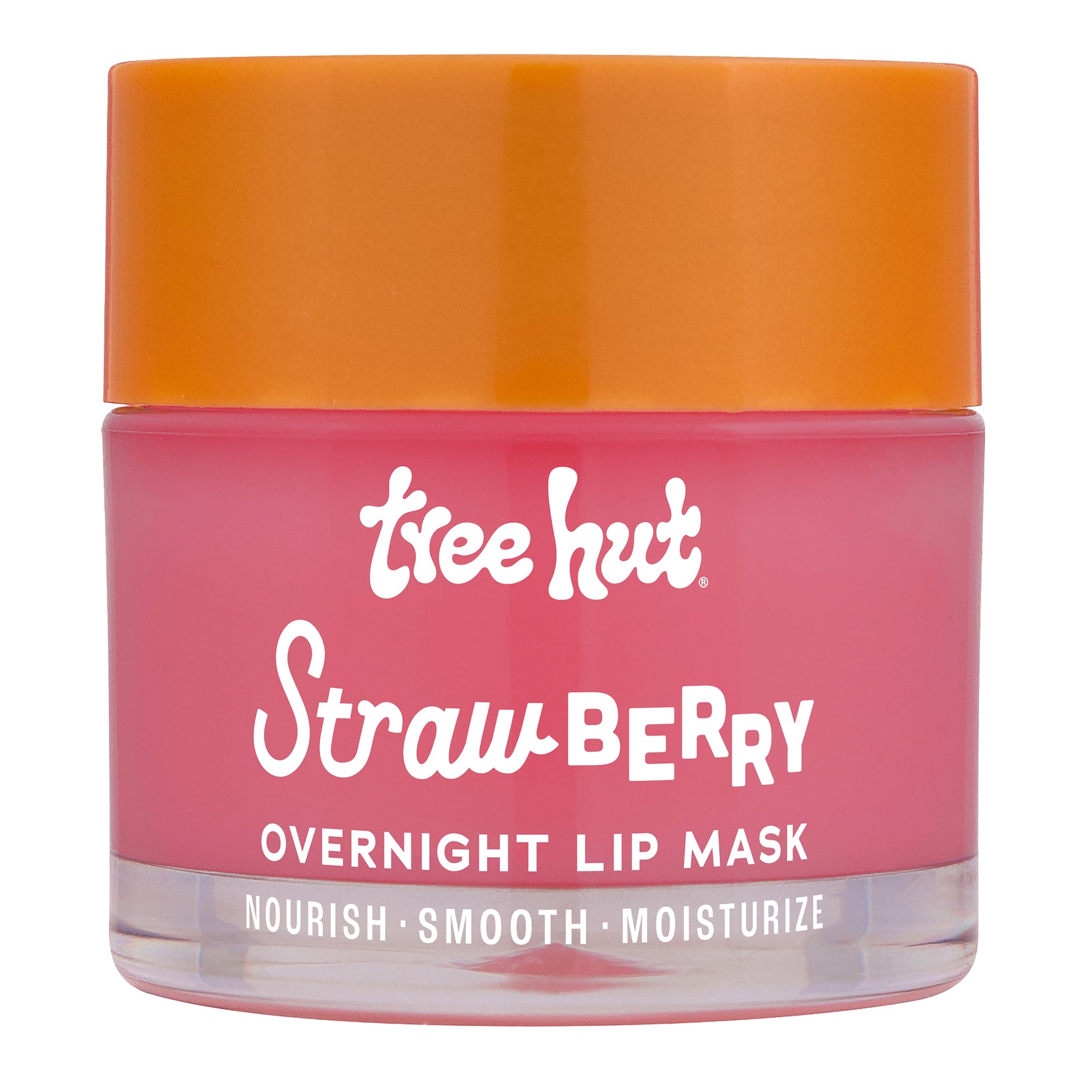 Tree Hut Strawberry Overnight Lip Mask, Hydrating Lip Treatment, Leave On Overnight for Soft, Smooth Lips, 0.6 oz