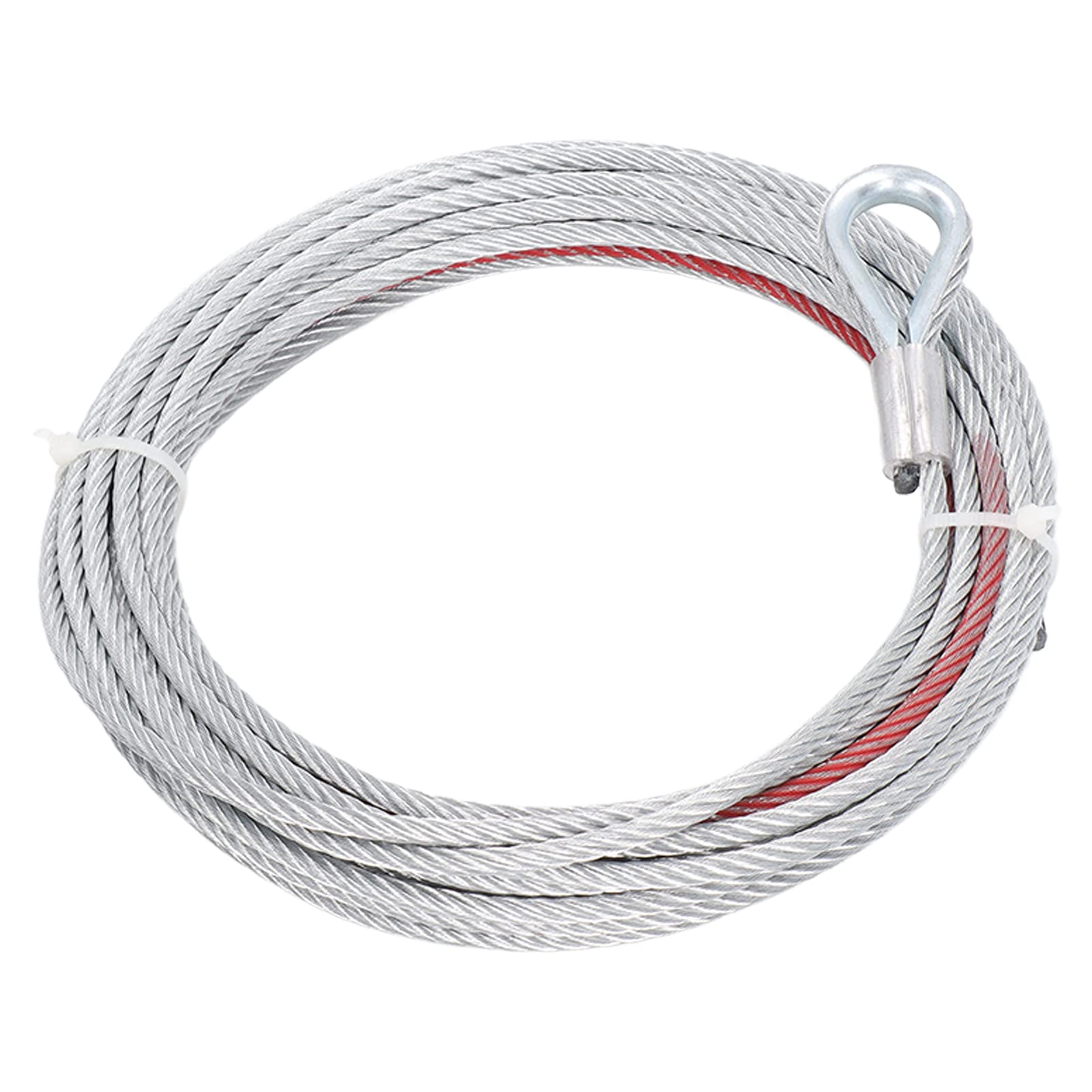 Fil de Câble de Treuil en Acier Inoxydable 4500LBS, Diamètre de 5.5mm, Longueur de 10m, Accessoires de Treuil de Remorquage