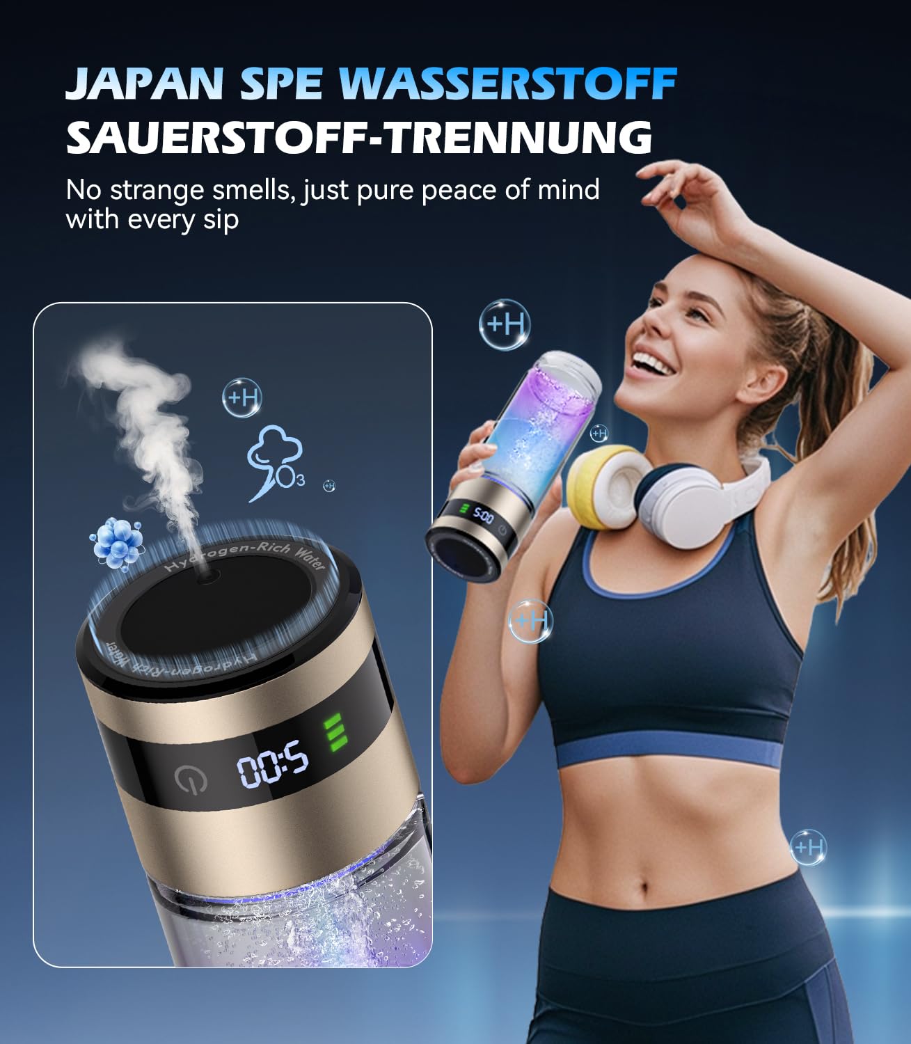 Neuer Wasserstoff Wasserflasche