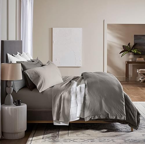 Miniatura 3 de BOLL & BRANCH Juego de sábanas de percal con dobladillo  100% algodón orgánico  1 sábana encimera, 2 sábanas bajeras y 2 fundas de almohada de