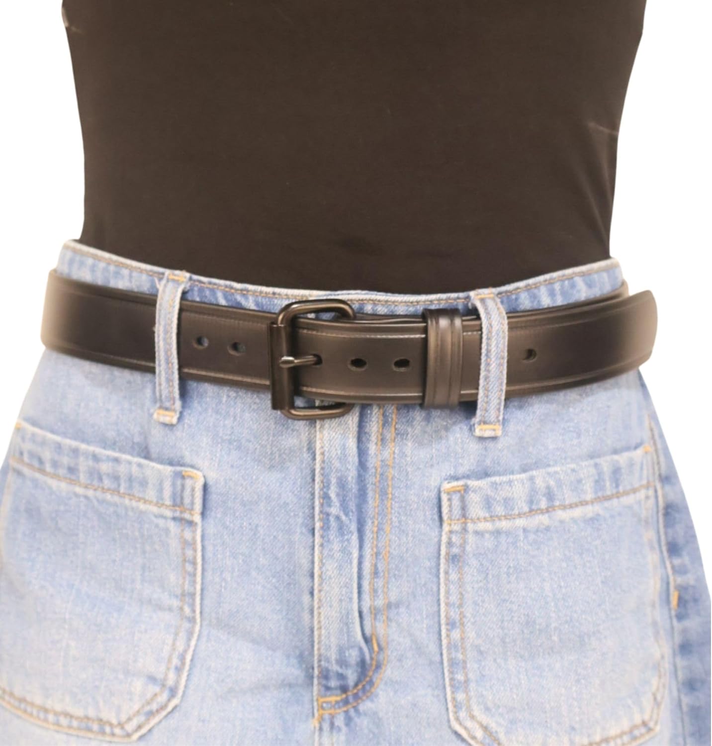 Daltech Force SuperBio Tactical Gun Belt - Black Waterproof No-Sag No-Stretch CCW EDC Concealed Carry