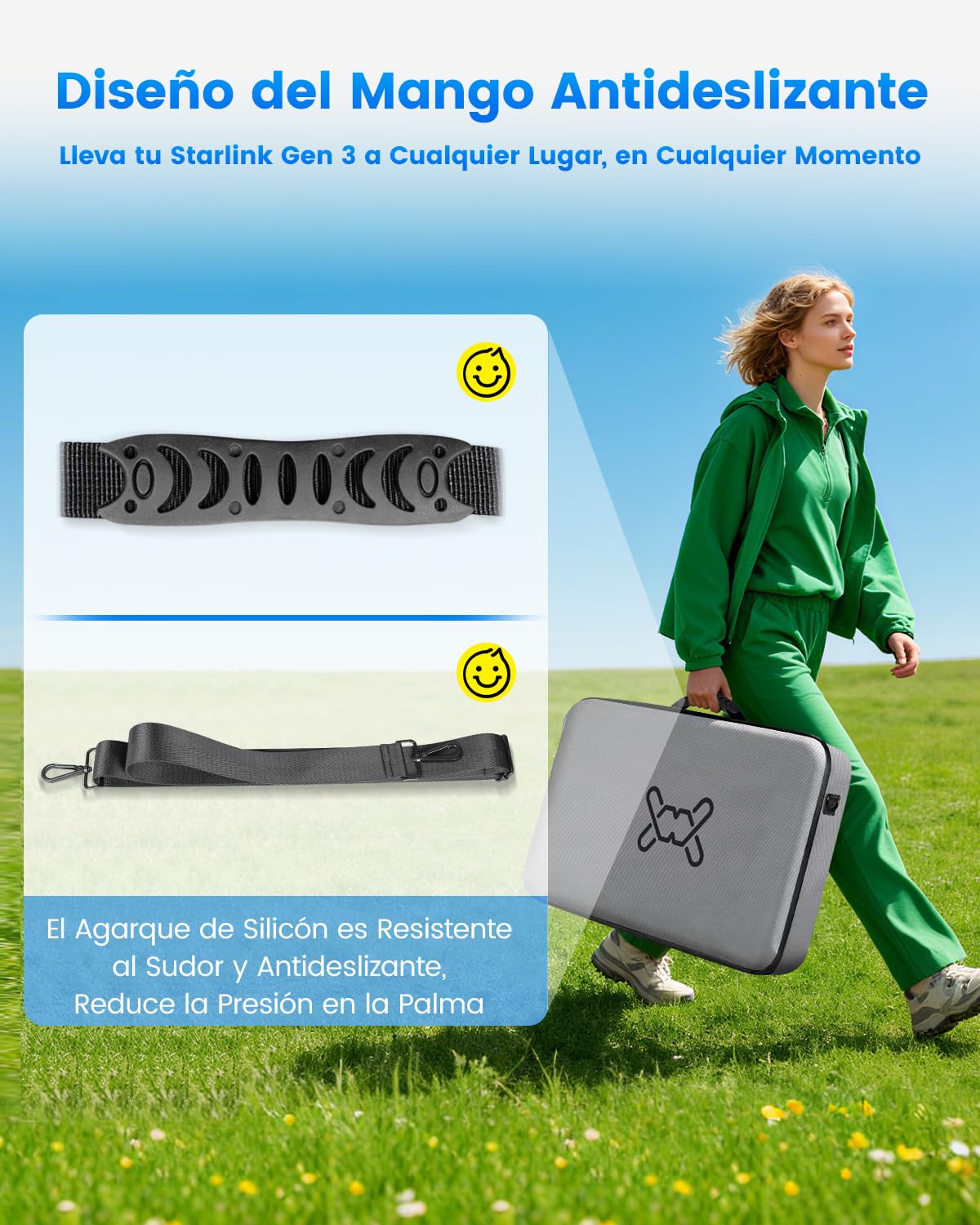 Mwin Funda de Transporte para Starlink Gen 3 - Bolsa Impermeable y Antigolpes para Antena V3. Portátil, Ideal para Autocaravanas y Exterior, Protege tu Kit y Accesorios Starlink Gen 3