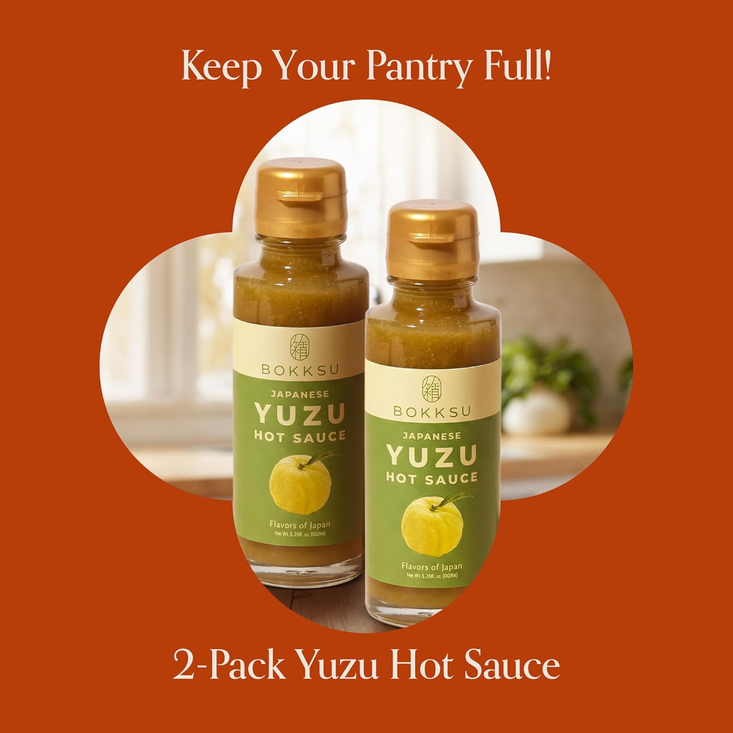 Bokksu Yuzu Hot Sauce (2-Pack) - Unique Spicy and Tangy Flavor, Authentic Japanese Yuzu Kosho Sauce - Versatile Condiment for Cooking and Seasoning