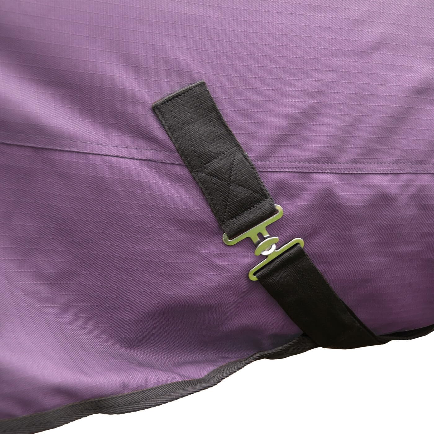 Brama-West - Manta para lluvia (135 cm), diseño de caballo, con forro polar, 600 denier, color lila