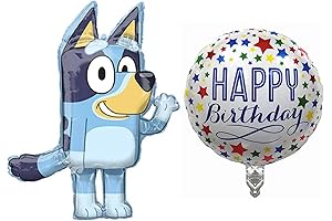 Anagram 32" Bluey Bingo Balloon Birthday Party Decorations
