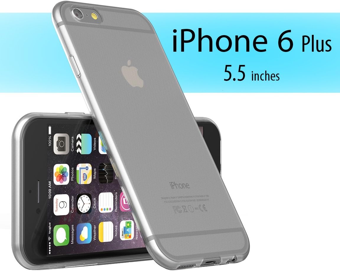 iPhone 6 Plus Case, TruGlue {Ultra Slim} Transparent Clear Case for iPhone 6 Plus 5.5 Inch - Rubber case (Clear)