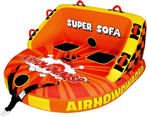 Airhowowaqsp Super Sofa Towable Tubes for Boating 1-4 Person,Tubes for Boats,Inflatable Pull Boats/Boat Tube/Water Tube,