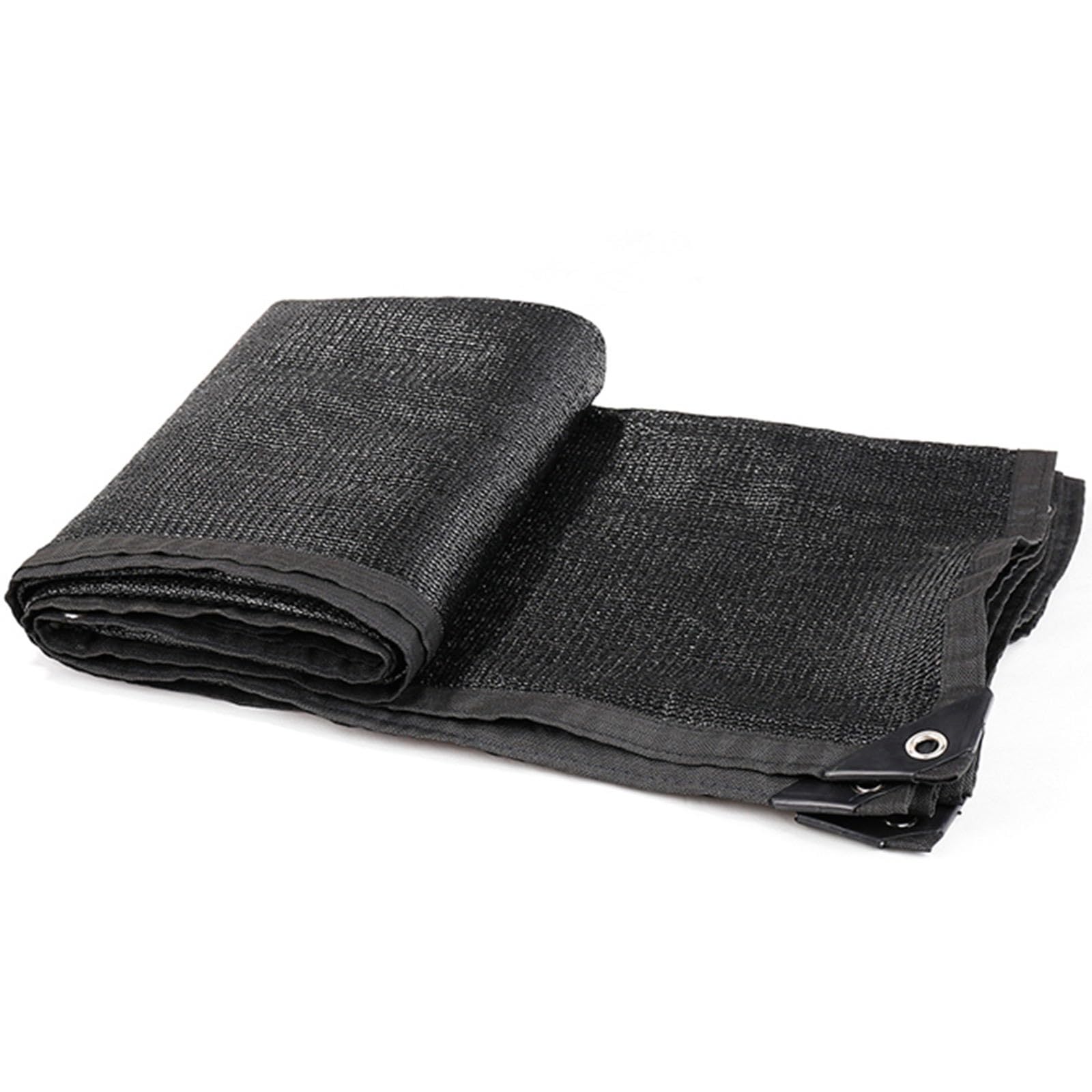 Lona de malla negra con ojales reforzados, 70% de protección UV para patio al aire libre, patio, invernadero, granero (4 x 10 m)