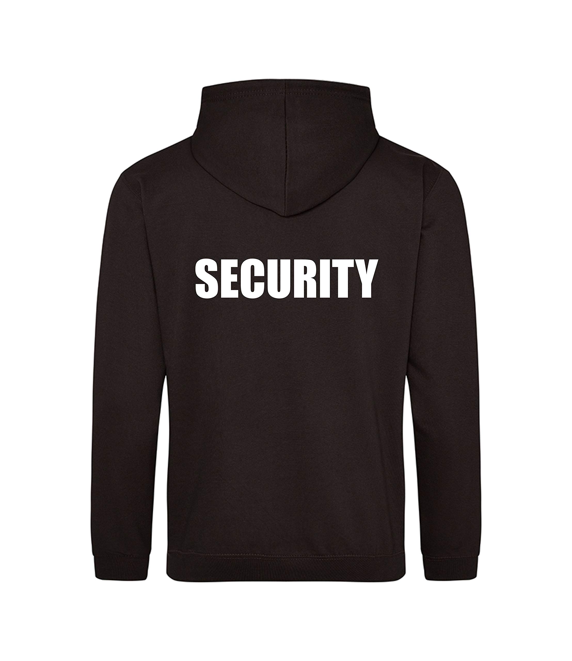Brook Hi Vis Uk Unisex Black Security Hoodie, Work Wear Security, High Visibility, By Brook Hi Vis, Xxxlarge