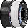 Creality 2 kg Black & White ABS Filament 1.75mm, 3D Printer Filament Bundle, Excellent Resistance, Odorless Non-Toxic, Stability, Tough (Black & White)