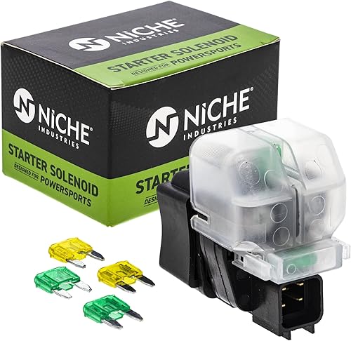 Miniatura 3 de NICHE Kit de solenoide de motor de arranque para 2008-2010 Suzuki King Quad 400 31100-38F00 31800-38G10 31800-33H00 ATV