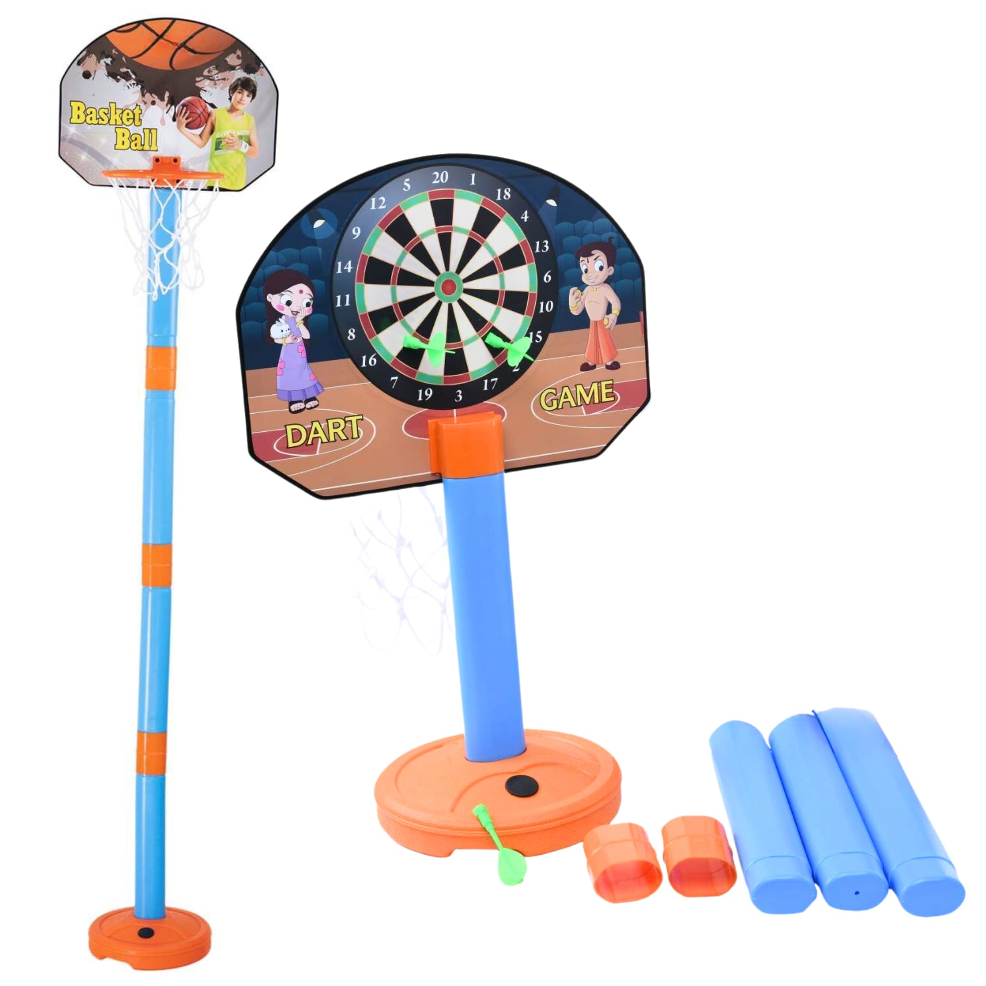 Lefan Basketball for Kids 2 in1 Set with Adjustable Stand and Magnetic Dart Game Basket Ball for Indoor Outdoor use (Rubber Basketball & 3 Darts Included in The Box) (B0CKN9QFXB) Amazon Price History, Amazon Price Tracker