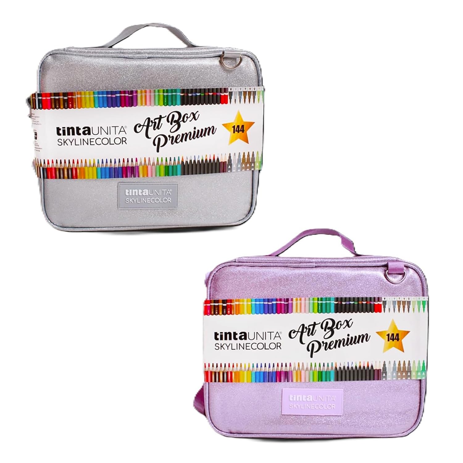 Tinta Unita Art Box Skylinecolor Premium con Tracolla da 144 (1 pezzo Random)