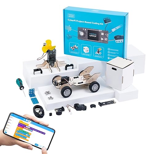Makeblock Cyberpi Project-Based Coding Kit, Coding for Kids Support Scratch & Python Programming, STEM Projects for Kids Ages 8-12, Robotics Kit Support AI & IoT Technology with Built-in WiFi Module
