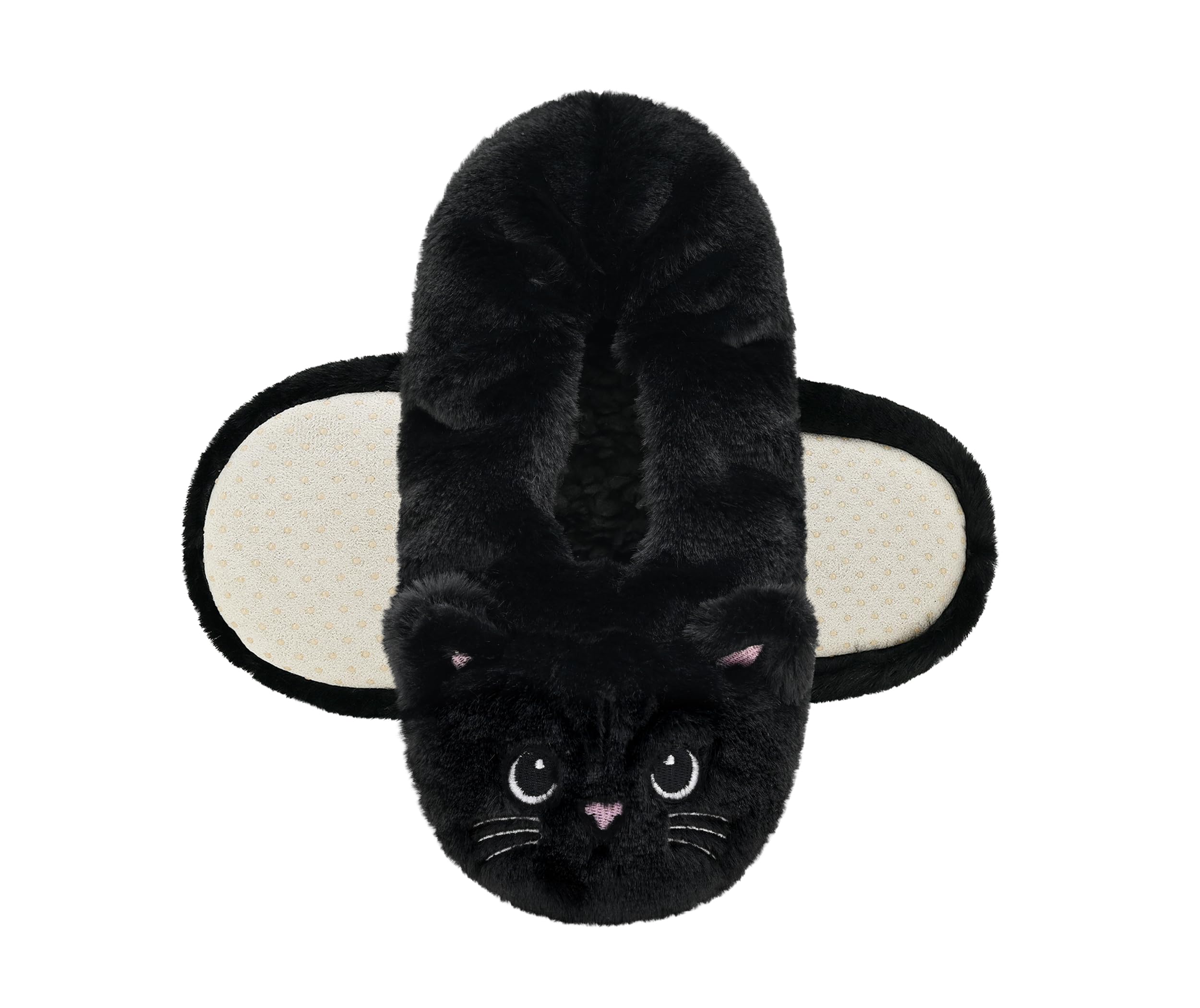 DICUIRD Womens Slipper Socks Low Cut Comfy&Warm Animal Non-skid Bedroom Slippers