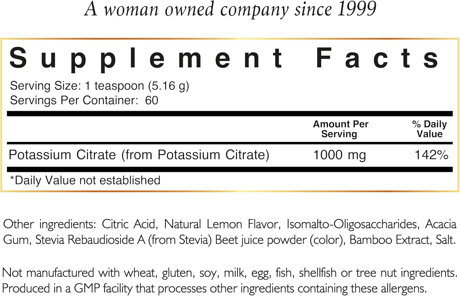 Cocó March N.M.D Pink Potassium Electrolytes Powder – Potassium Supplement for Hydration, Muscle, Bone & Heart Support – Gluten Free, Dairy Free, Vegan, Keto Friendly - Natural Lemon Flavor, 10.86 oz