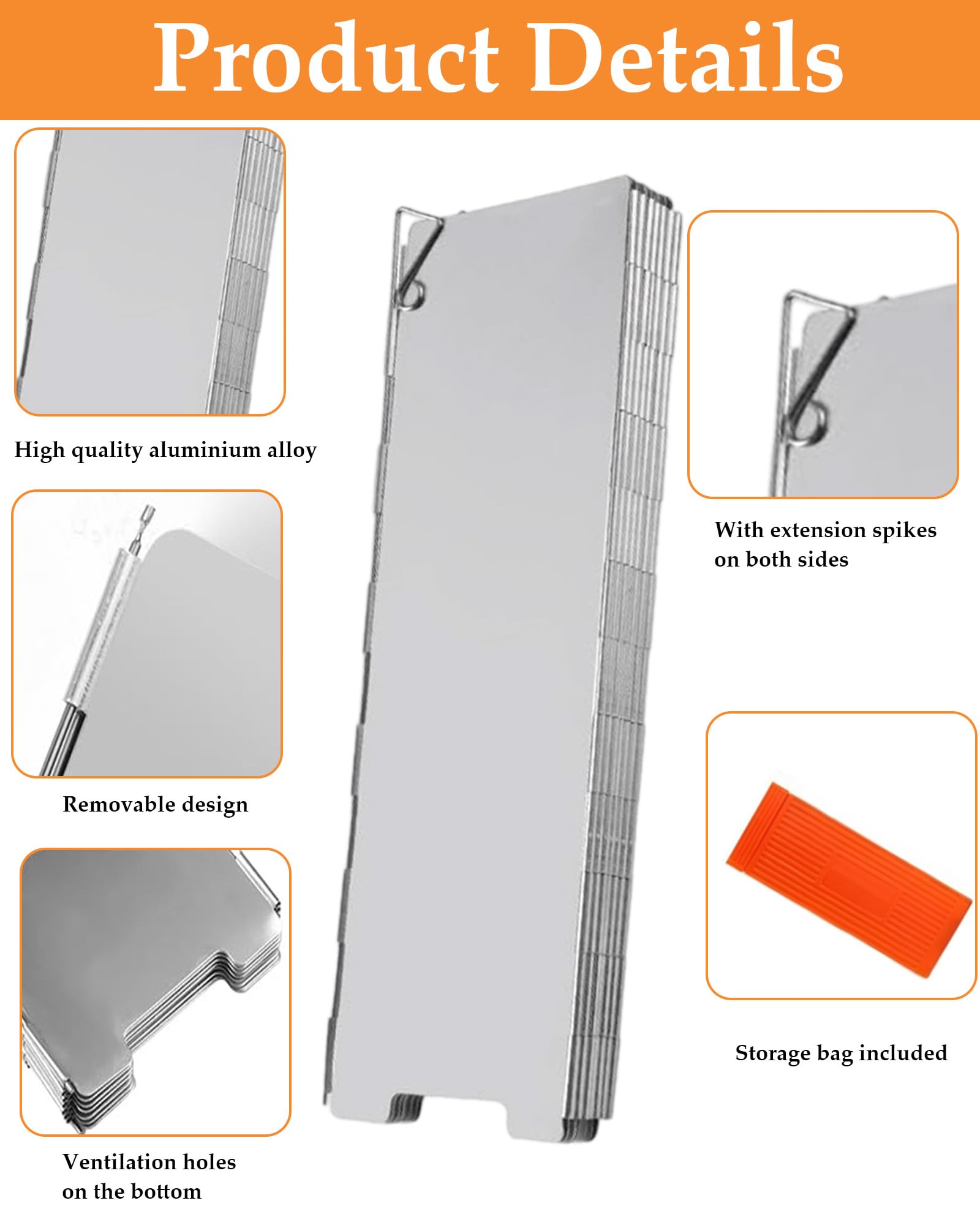 14 talerzy, kuchenka kempingowa, osłona kuchenki z torbą do przechowywania, osłona przedniej szyby do kuchenki zewnętrznej do kuchenki zewnętrznej