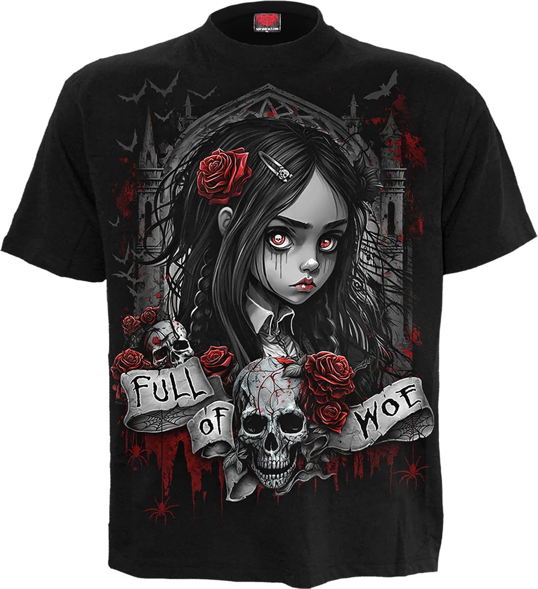 Spiral - Full of Woe - Front Print T-Shirt Black - M