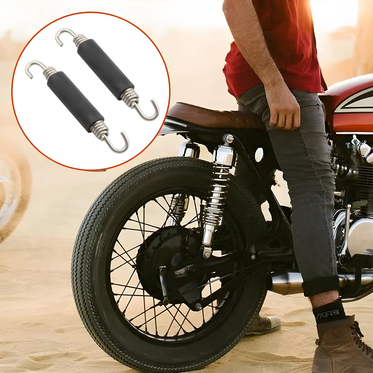 Lot De 2 Crochets De Ressort D'échappement De Moto, Poignée En Forme De