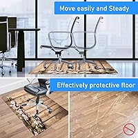 Vista 119 de Teal Hardwood Floor Desk Chair Mat, Painted Wood Board Horizontal Lines Birthdays Easter Holiday Print Backdrop Image, Protects Hardwood Floor Under